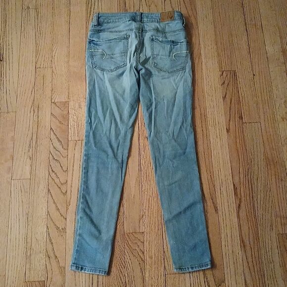 American Eagle Outfitters Super Stretch Jegging Denim Jeans Women Size 0/Short - Picture 4 of 10